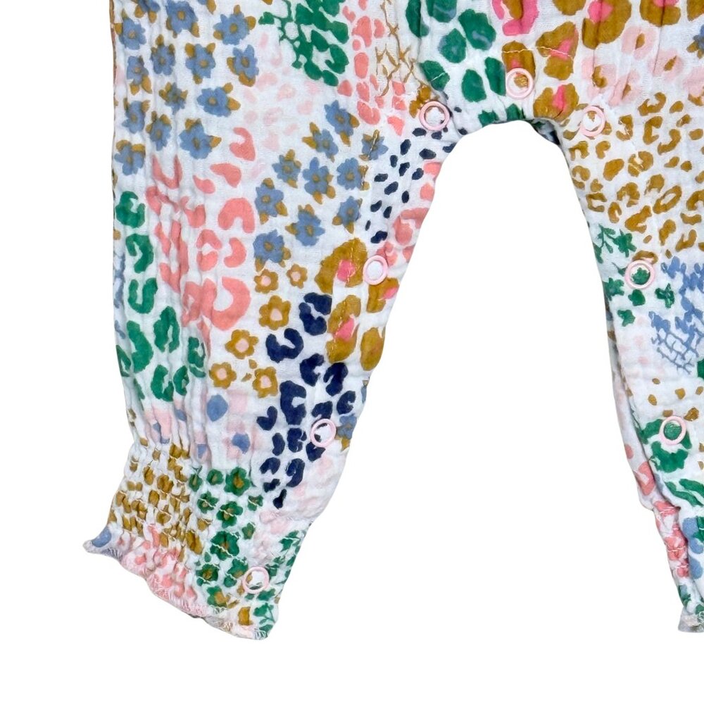 Mud Pie Baby Girls Rainbow Leopard Bodysuit - Size 3-6M - Picture 5 of 9